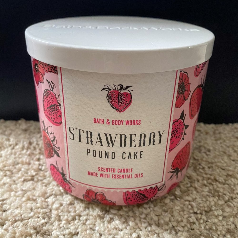Strawberry Pound Cake Bath & Body Works Candle